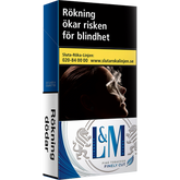 L M BLÅA LÅNGA CIGARETTER